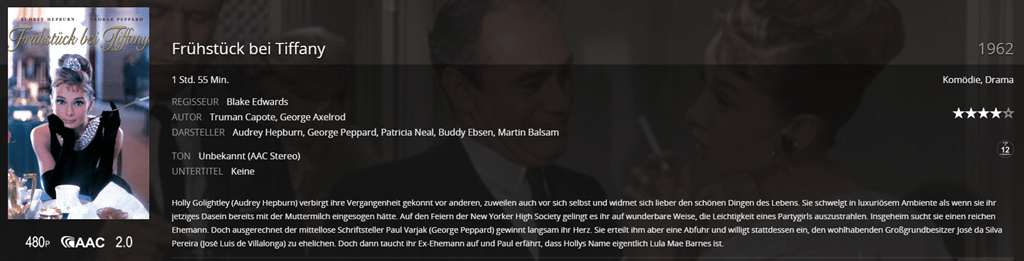 Frühstück bei Tiffany