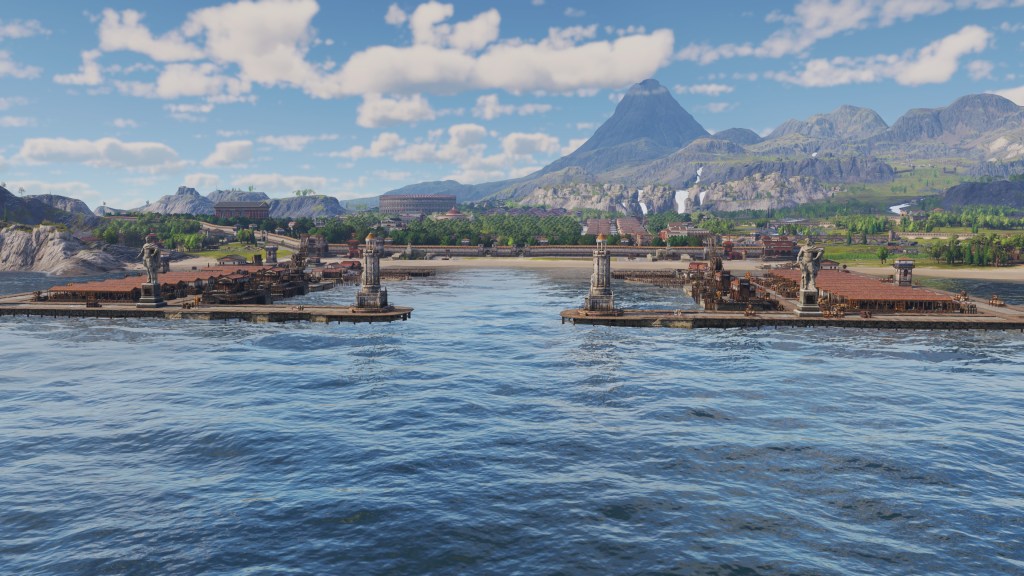 Meine römische Stadt mit Hafen – Vesuv im Hintergrund, Pax Romana im Vordergrund